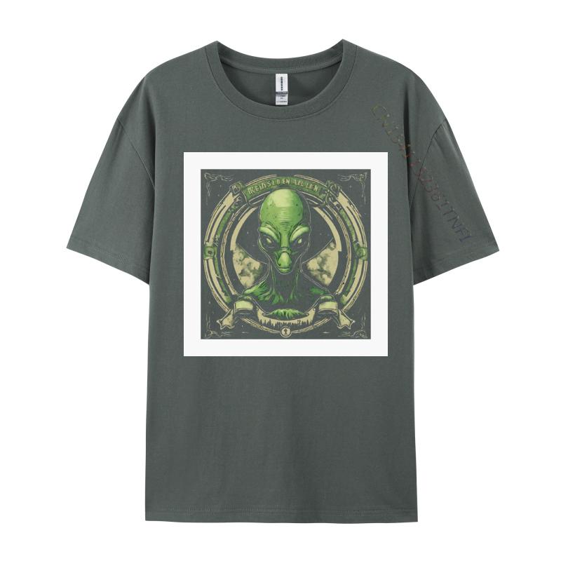 Ethereal Emissary Alien TShirt New Design Boy T Shirt Brand New Funny Alien Tee For Guys Black Graphic T Shirts