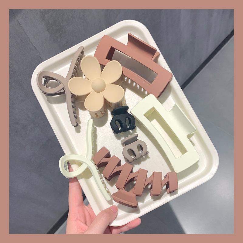 8 Stück Vorteilspack~Große einfache Haarspange für Damen, Haarspange für Hinterkopf, Hochwertige Haarklammer, Explosive Haarspange