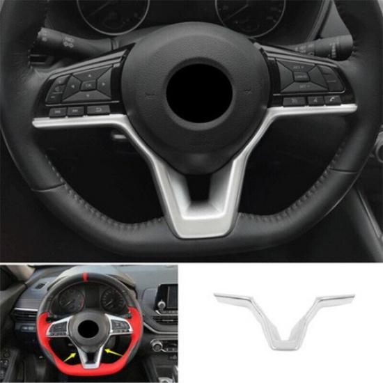 Fit For Nissan Altima/Teana - ABS Silver Steering Wheel Sheet Cover Trim