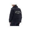Anta Retro Water-Resistant Stand Collar Casual Letter Long Sleeve Down Jacket Men Outerwear Basic-Black 152448907-4