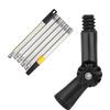180 Degree Rotating Head Extendable Window Cleaner Heavy Duty Stainless Steel Telescoping Pole For High Reach Indoor Outdoor Cleaning