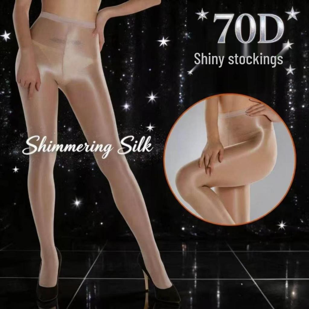 Tall Fit Shebin Socks - Extended Size, Oil-Bright, High-Elasticity Party Pantyhose