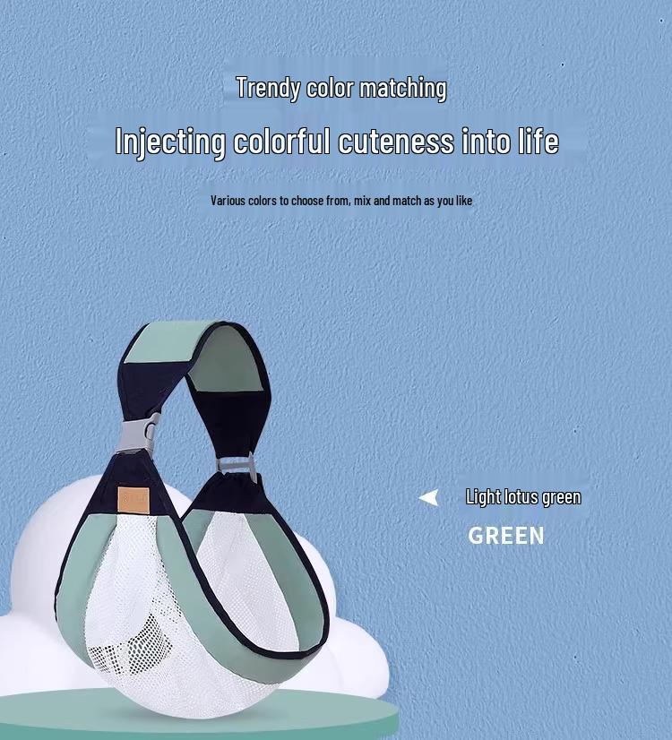 Hands-Free Baby Carrier with Waist Stool - Breathable Front Sling for Newborns