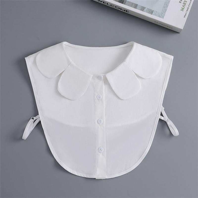 New Fake Victorian Stand Up Collar White Black Lace Collars Detachable For Women Blouse Lapel Shirt False Collar Woman