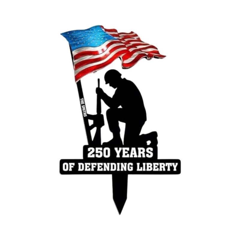 Commemorative Lawn Plaque Showcasing 250 Year Theme For Exterior And Landscape Enhancement