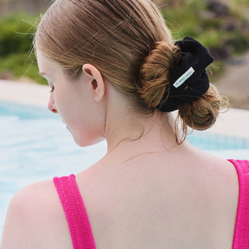 

WHITE SANDS Терри Органическая этикетка Скранчи Тина (8 цветов) BLACK_Free