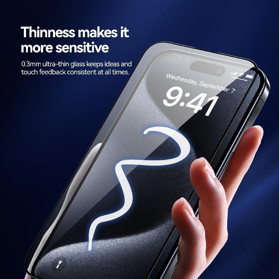 3pcs Magic Box Dust Proof Clear Tempered Glass For iPhone 17 Pro Max Air 16 Pro Max 15 Pro Max 14 13 12 Pro Max Plus 16e Screen Protector