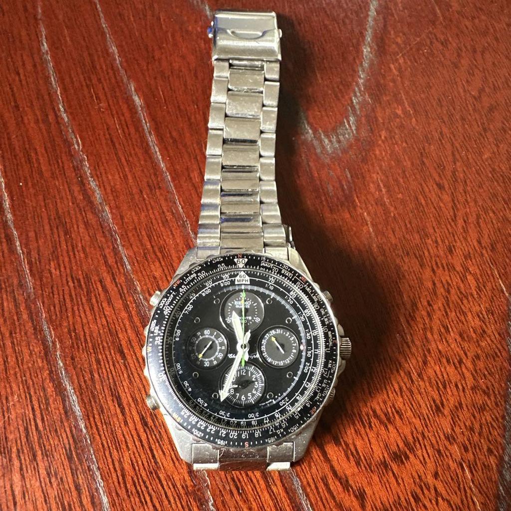 [USED] Seiko Chronograph Diver's Watch (Overseas) 7T34-6A00 Vintage