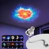 Starry Sky Light 1/11/11 Patterns Bedroom Creative LED Night Light 161 ° Rotating USB Moon Projection Light Atmosphere Lamp