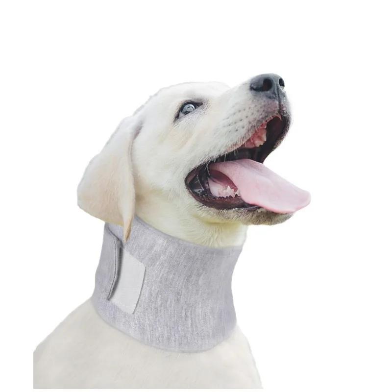 

Soft Foam Lined Elizabethan Dog Collar Orthopedic Puppy Neck Brace Guard Protector After Surgery Recovery Collar for Small Dogs XS（old） серый
