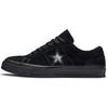 One Star Suede OX Slip Resistant, Lightweight, And Breathable Low Top Skateboard Shoes Unisex Black 165956c