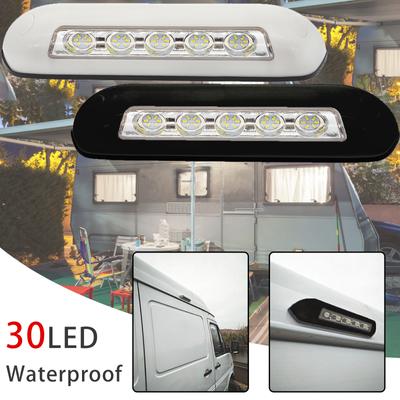 White Black 6500K Awning Porch LED Light 12V  Waterproof Outdoor Camping Exterior Bar Lamp Boat RV Caravan Motorhome Universal