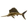 Home Decoration Retros Brasses Marlins Sculpture Antique Sailfishes Statue Collectible Art Craftsmanships Elegant