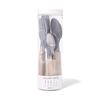 Cutlery Wood White 10-piece Set, Pattern,