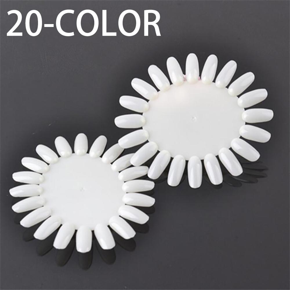 

Wholesale Nail Color Charts — Oval Display Cards | Natural & Transparent Nail Tip Models | Nail Art Practice Tools for Beginners