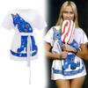 Costume Retrò Abba Agnetha Fältskog per Gioco di Ruolo Anni '70 Gender-neutral in Diverse Taglie