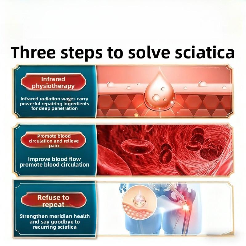 Gesäßschmerzen und Schmerzlinderungspflaster, Geeignet bei Beinschmerzen, Taubheitsgefühl in den Beinen, Schwäche der unteren Gliedmaßen