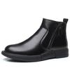 Martin boots men's autumn new British style tooling boots high-top leather trend retro leather boots winter Chelsea boots