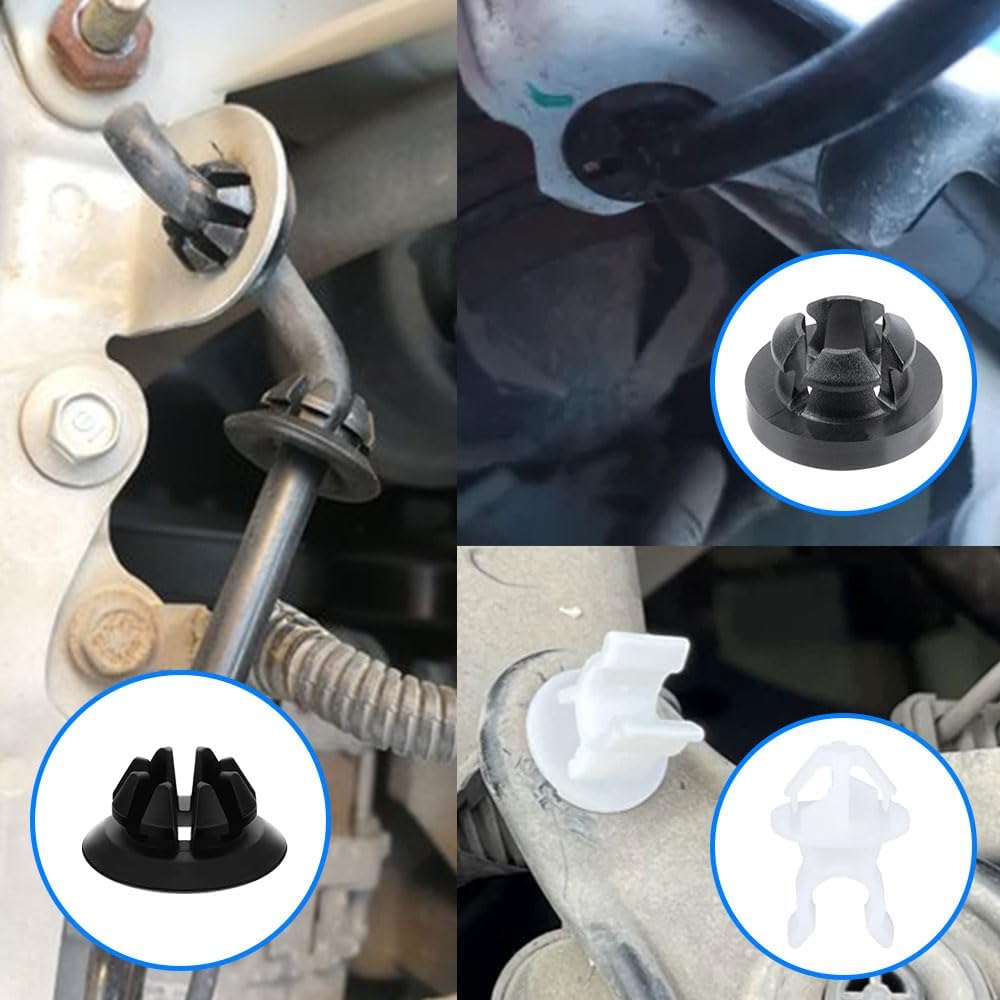 30PCS Hood Support Prop Rod Clips, Replace OEM 91503-SS0-003 | Engine Hood Rod Holder Grommet Clips, Car Engine Hood Stay Clips, Compatible with Most