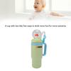 Isolierte Wasserflasche Walbrunnen Auslaufsicher Edelstahl 710ML Wasserflasche Silikonstrohhalm mit Griff für die Schule