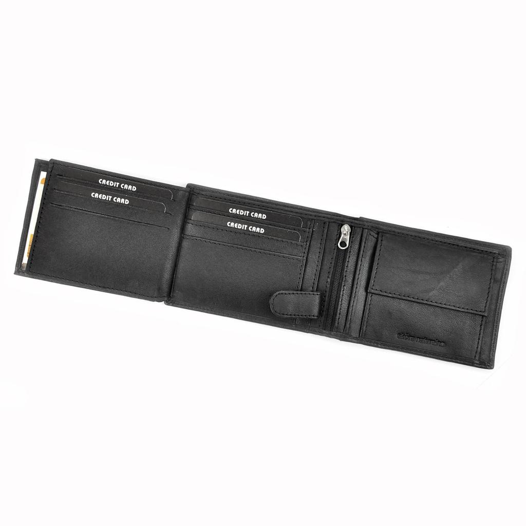 Składany Skórzany Męski Portfel Od Money Kepper