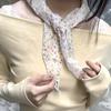 Cotton Spring Silk Scarves Pastoral Style Triangular Headband Sweet Bohemian Hair Band  Gift