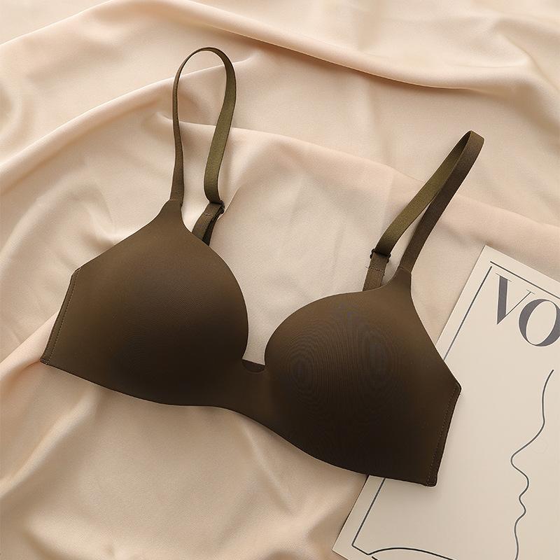 Smooth non-marking cup, no steel ring, small chest gathering underwear, comfortable upper support, anti-sagging collection breast bra HXW