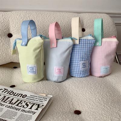 Koreanische Mode Bleistift Tasche Schöne Einfarbig Serie Stehen Stift Tasche Kreative Schöne Hohe Kapazität Schreibwaren Lagerung Tasche