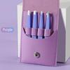 4Pcs/Set Stainless Steel Eyebrow Tweezers Set Oblique Mouth With Storage Bag Beard Tweezers Pointed Tip Hair Removal Tweezers