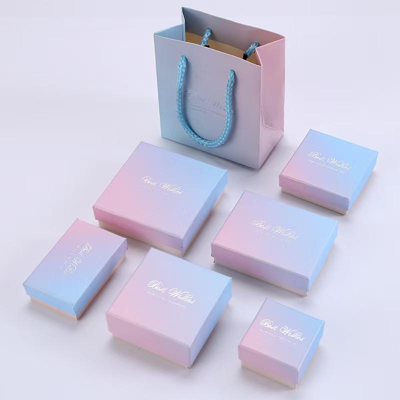 Retro Iridescent Green Jewelry Box for Necklaces & Earrings