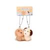Paire Magnétique Mignon Animal en Peluche Porte-clés Pendentif Sac à Dos pour Enfants