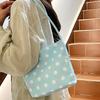 2026 Spring Women's Polka Dot Nylon Shoulder Handbag - Fashionable, Cute, Versatile