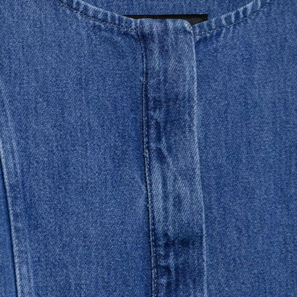 Spring/Summer 2025 Women's Elegant Round Neck Washed Denim Dress