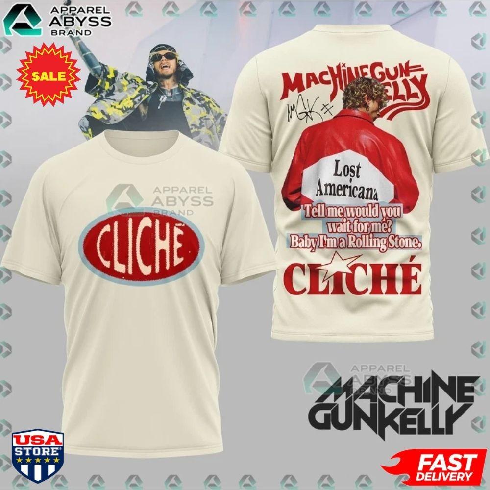 Machine Gun Kelly Lost Americana All Over Print 3D T-Shirt XXXXL