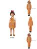 Christmas Gingerbread Cosplay Pajamas And Apron For Kids With Zipper Closure For Holiday Sleepwear