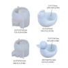 Silicone Craft Moulds Succulent Planter Mold Animal Shape Silicone Flowerpot Molds Suitable for Flowerpot Candle Holders