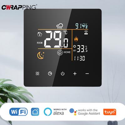 Termostato de Piso Aquecido Tuya WiFi 3A 16A 25A Caldeira Elétrica a Gás Aquecimento de Água Controlador de Temperatura Acessórios Inteligentes
