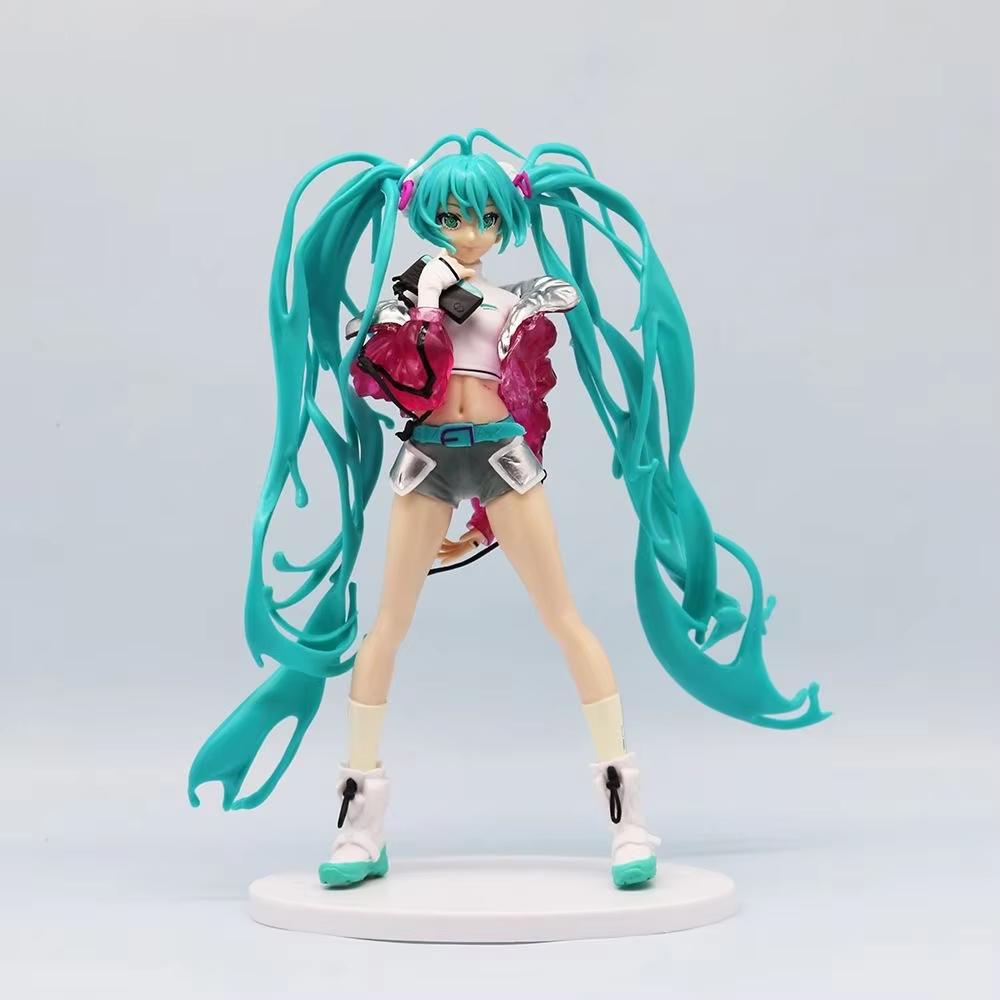 Multiple Models Hatsune Miku Action Figures Series Welsh Onion Singer Action Figures Model Collection Toy Cute Handmade PVC