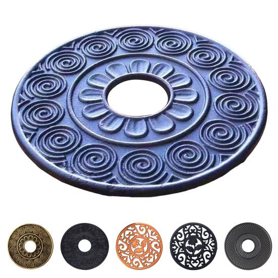 Cast Iron Trivet Non-Slip Insulation Pad for Hot Tableware Protection Multipurpose Kitchen Mat Teapot Accessory And Dining Table Decor