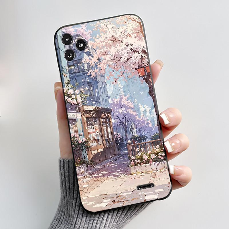 Anti-scratch Black Phone Case For BLU View 5 Pro Soft Casing For BLU View 5 Pro Trendy Style Penguins In The Snow Pattern Shell