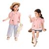 LUSON Girls' Cartoon Short Sleeve Babydoll Blouse
