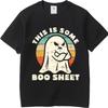 Atmungsaktives T-Shirt Reisen Für ihn Rundhals-T-Shirt Große Größe Das Ist Ein Geister-Design Retro Herren-T-Shirt Wesentliches T-Shirt