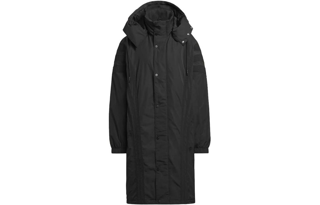 Adidas Originals Parka Coats Unisex Black Detachable Hood Moderate IK9606 XL