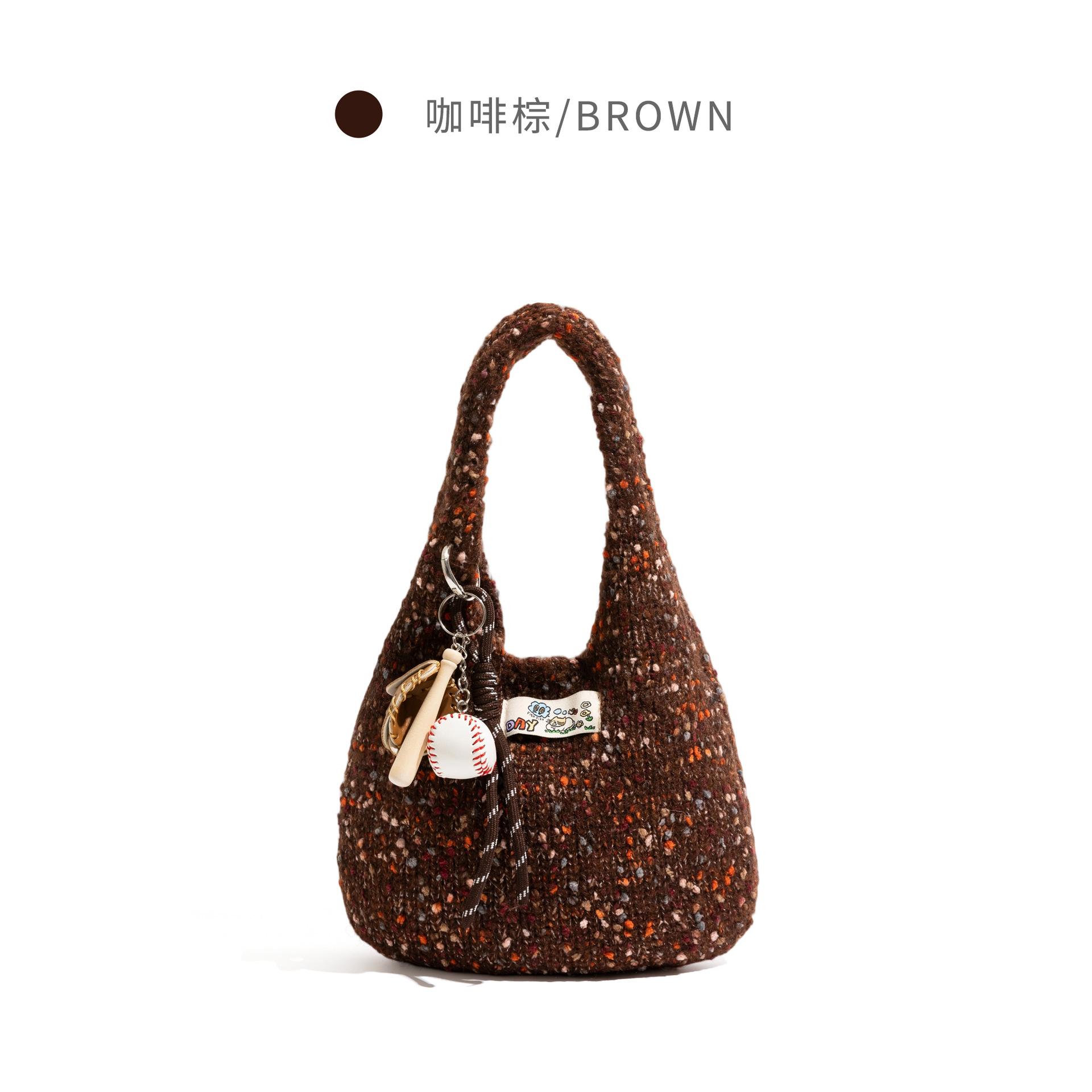 Корейская изысканная нишевая плетеная сумка ленивая свободная сумка-тоут