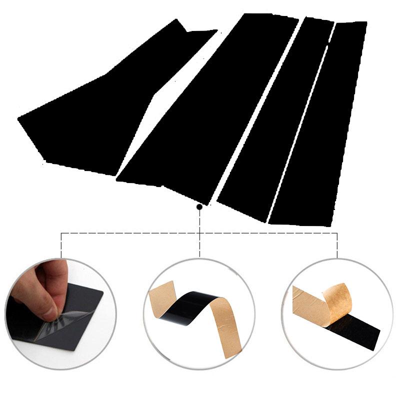 6pcs Mirror Effect Car Door Middle Column Window Center BC Pillar Post Cover Fit for Honda BR-V DG3 2022-2024