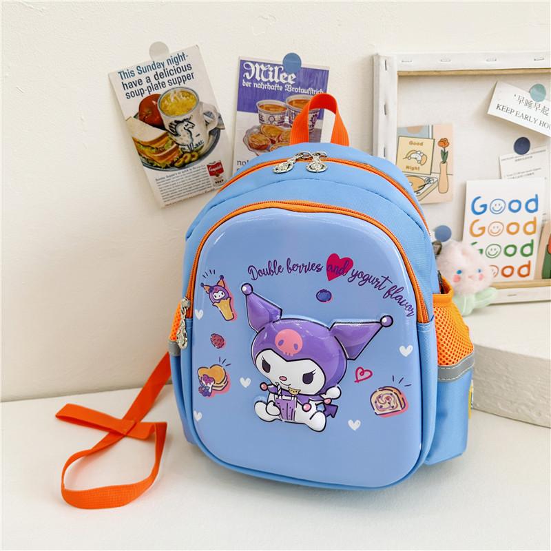 Kindergarten Primary School Students Schoolbag Cute Fun Cartoon Foreign Style Contrasting Color Children'S Backpack Anti-Lost Children'S Bag