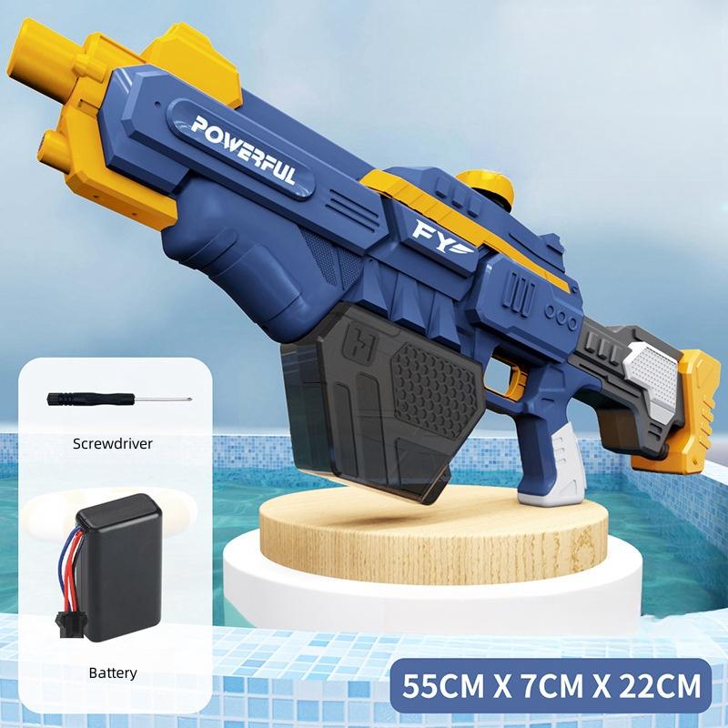 Children Electric Burst Water Gun Fully Automatic Absorb Water Watergun For Kids Summer Outdoor Pool Garden Fight Game Toys Gift