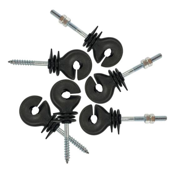 10 Stück Isoliernägel, tragbar, mit Gewindebohrer, sonnenbeständig, feste Leitung, ABS, hohe Festigkeit, Zaunisolatoren, Weide