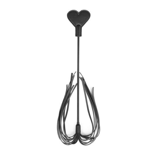 Poker-Themed Faux Leather Paddle for BDSM Play Spanking Tool with Fringe & Card-Shaped Slapper Ergonomic Handle Discreet Adult Toy for Couples'