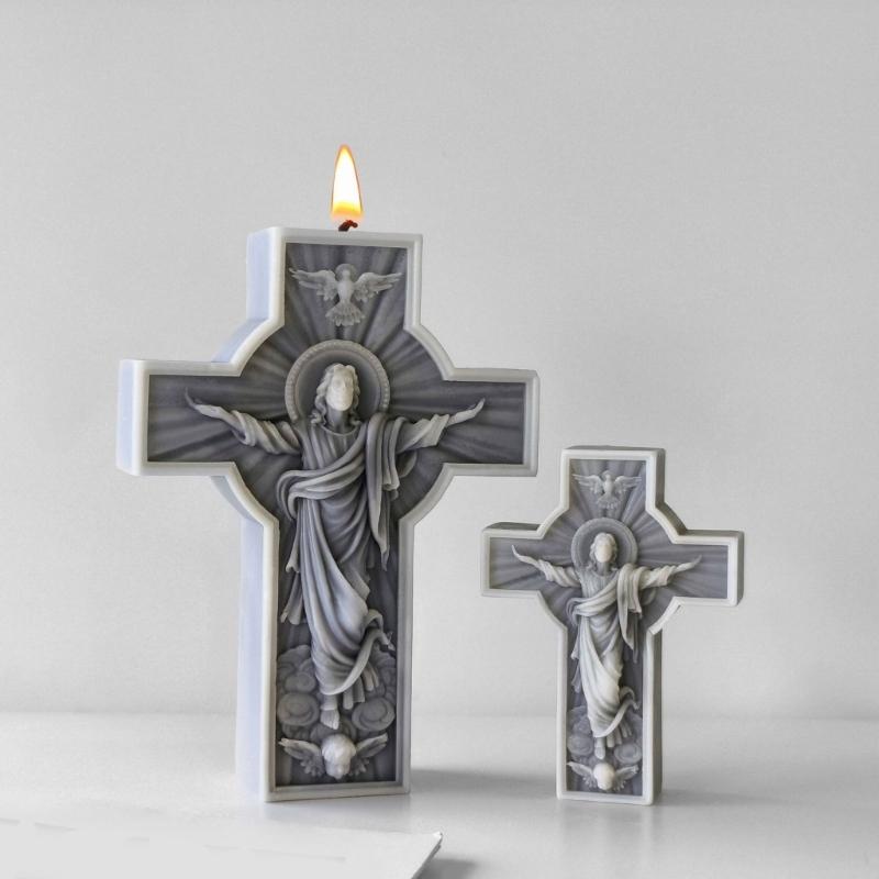 Creative Religious Silicone Mold Crafting Accessories Molds Candle Making Moulds Suitable for Home Decors Enthusiasts